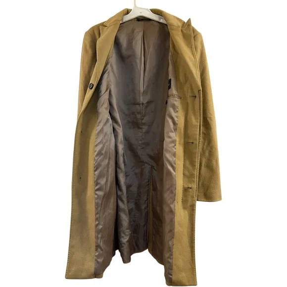 Banana Republic | Camel Colored Wool Cashmere Blend Top Coat - Picture 16 of 16